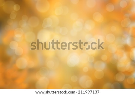 leaf fall abstract background with sun beams and flares