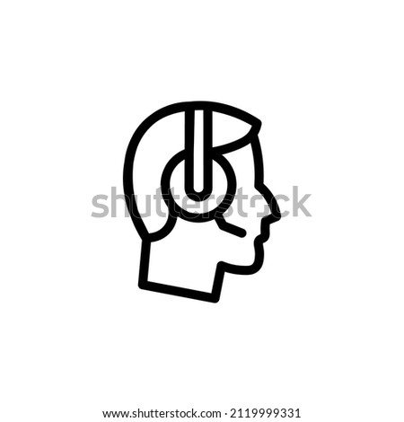 Customer Service Male With Outline Icon Vector