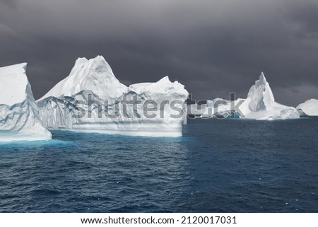 Cooper Bay, Floating Icebergs, South Georgia, South Georgia and the Sandwich Islands, Antarctica Royalty-Free Stock Photo #2120017031
