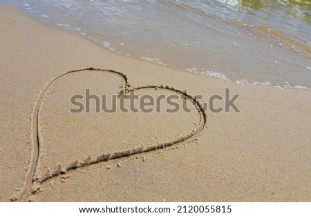 Heart of sand Love you as the grain of sand.