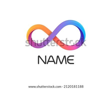 Infinity logo vector design template. Graph symbol for your web site and apps design, logo, app, UI