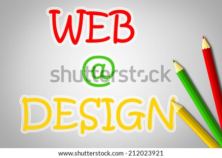 Web Design Concept text