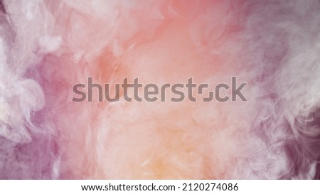 Atmospheric smoke, abstract color background, close-up. Royalty-Free Stock Photo #2120274086