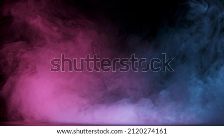 Atmospheric smoke, abstract color background, close-up. Royalty-Free Stock Photo #2120274161