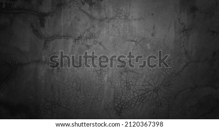 Texture of dark gray concrete wall, Texture of a grungy black concrete wall as background for wallpaper decorative design.