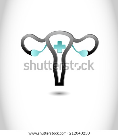 Uterus icon, vector, symbol, medical