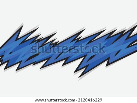 Abstract background with gradient spikes and jagged zigzag line pattern and some copy space area