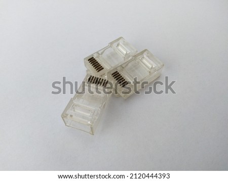 Cable connector on a white background