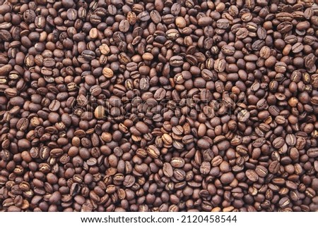 fresh roasted coffee beans background