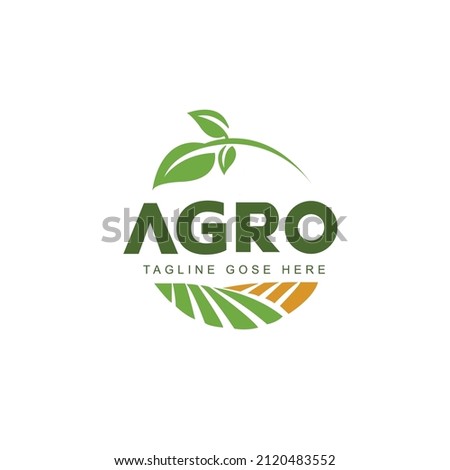 Farm concept logo design Vector
