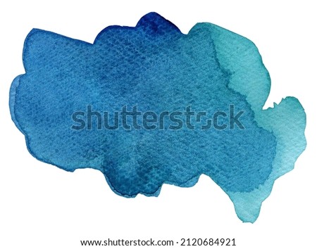 Abstract blue water color splash stroke background. Perfect for text image, print design for textile, poster, greeting card, invitation.