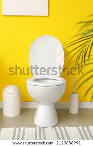Interior of modern comfortable restroom