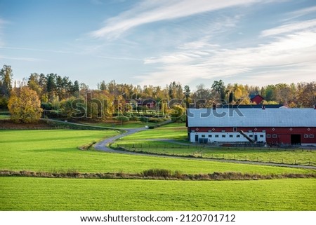 Rural scenery on the Swedish countryside