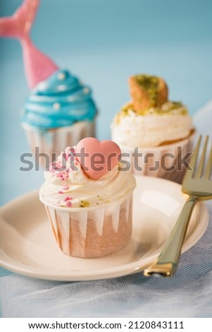 Delicious pink Cupcakes dessert celebration Valentine's Day tasty