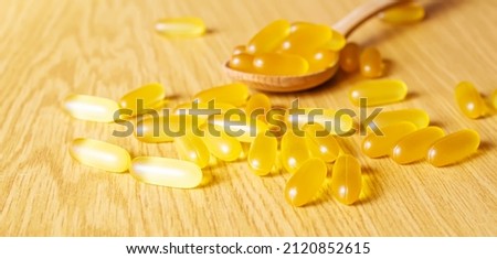 omega 3 gel capsules.healthy vitamins.selective focus. food