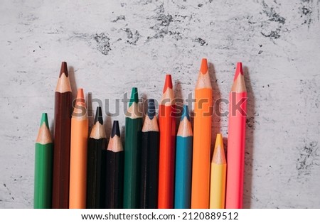 Pencils background. Back to school. School concept. 
