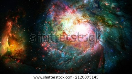 Outer Space background. Elements of this image furnished by NASA