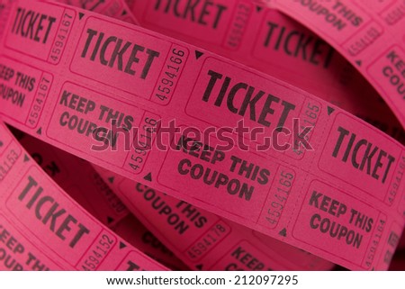 Event ticket  Royalty-Free Stock Photo #212097295