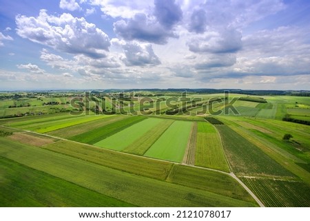 wide view of the landscape from above - view from the sky