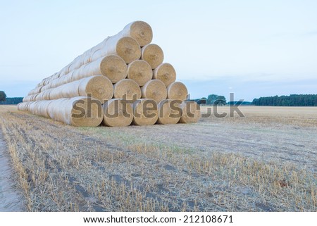 straw bales pyramid
