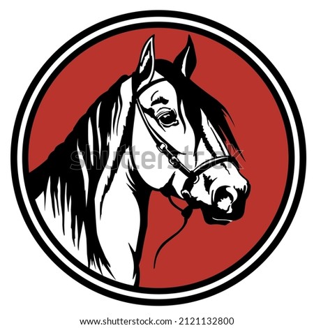 horse head logo vector eps. horse head illustration. horse head icon