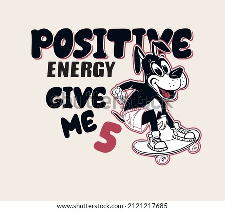 vector skateboarder dog character for t shirts print