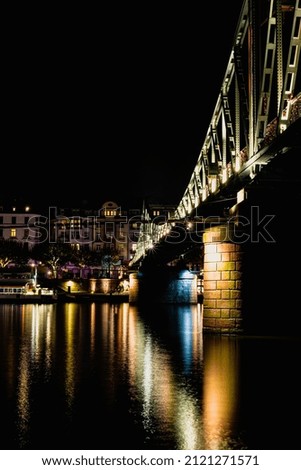 Fankfurt am Main Bridge Night photography