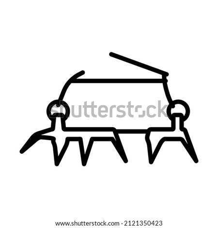 Alpinist Crampon Icon. Bold outline design with editable stroke width. Vector Illustration.