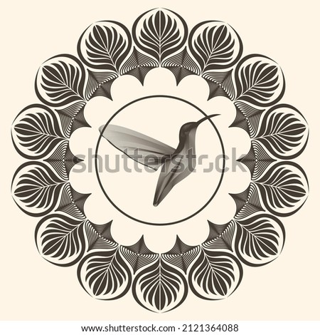 Luxurious line art in the form of a plant. Leaves and flower pattern vector illustration in grunge style. Beautiful vector illustration for invitations for the holidays, wedding, sale.