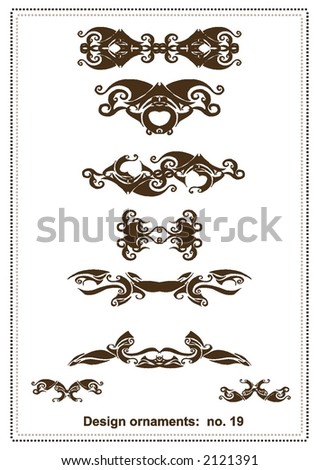 abstract vector design elements ,borders ,frames, retro,tribal ,floral tatoo,ornaments,part of a 100 pieces collection,check my gallery for other pieces of this collection