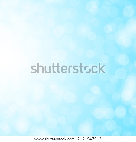 Abstract blur bokeh effect blue background. Vector illustration Eps10.