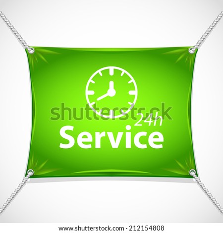 Beautiful Service Work Hours web icon
