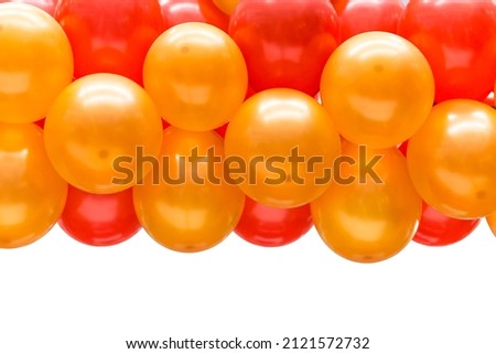 Balloon party isolated on white element for design