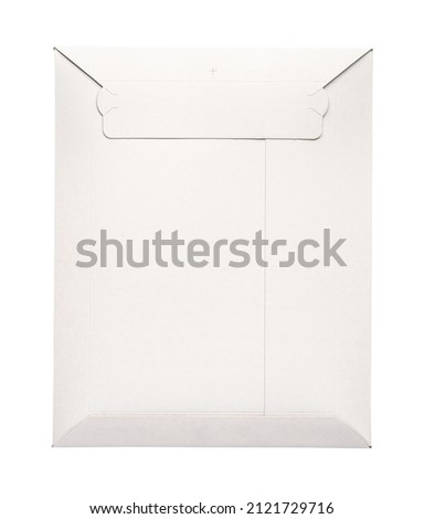 White envelope C4 isolated background