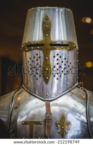 crusader, medieval armor made of wrought iron