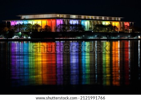 The Kennedy Center in Washington DC at Night