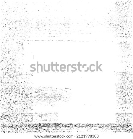 Abstract black and white vector background. Grunge overlay layer. Monochrome vintage surface with dirty pattern in cracks, spots, dots. Distressed overlay texture. EPS10.