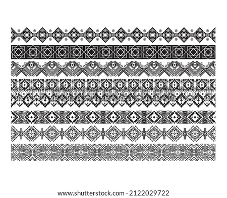 Set of seamless traditional ethnic border.

Can add for card or anything with some ethnicity feel.

Have fun with it people.