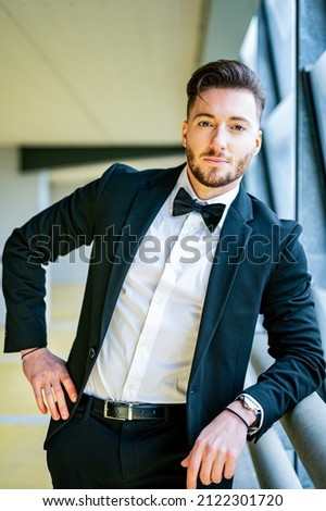 Smart dressed businessman in his office