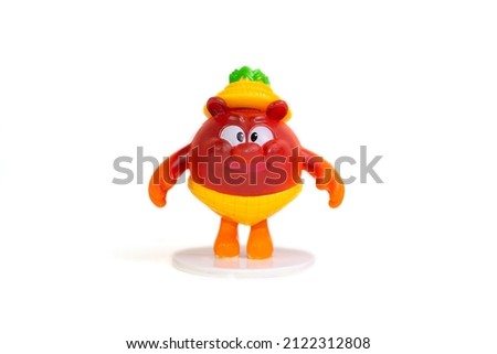  toy figurine on a  white isolated background