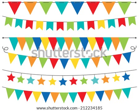 Primary Colored Bunting