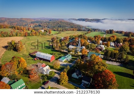 Fall Colors in Peacham, Vermont  Royalty-Free Stock Photo #2122378130