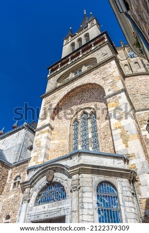 Aachen Cathedral exterior in Germany
