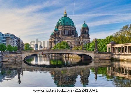 Berlin Germany, city skyline at Berlin Cathedral (Berliner Dom) and Spree River Royalty-Free Stock Photo #2122413941
