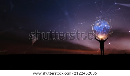 Hands on digital technology, cyberspace, metaverse, virtual world,
smart world, digital future solutions, internet of things, wireless technology. Royalty-Free Stock Photo #2122452035