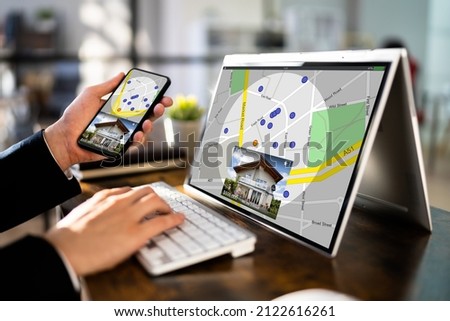 Online Real Estate Property Search And Web Listing Royalty-Free Stock Photo #2122616261