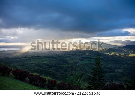 mountain landscape in dominican republic