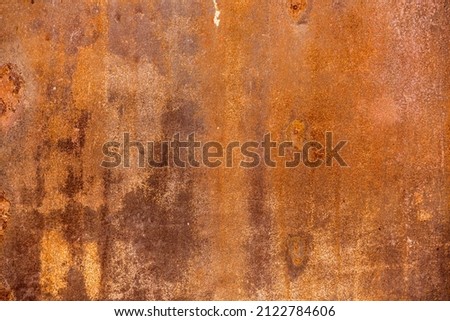 Rusty metal texture close up background with stains and scratches
