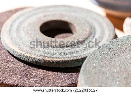 Mix of various sizes Grinding wheels collection.