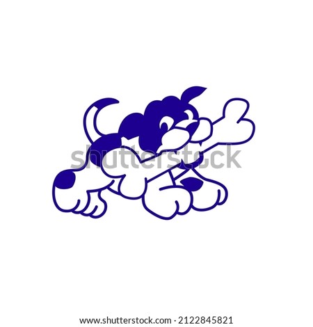 illustration of a dog on a white background